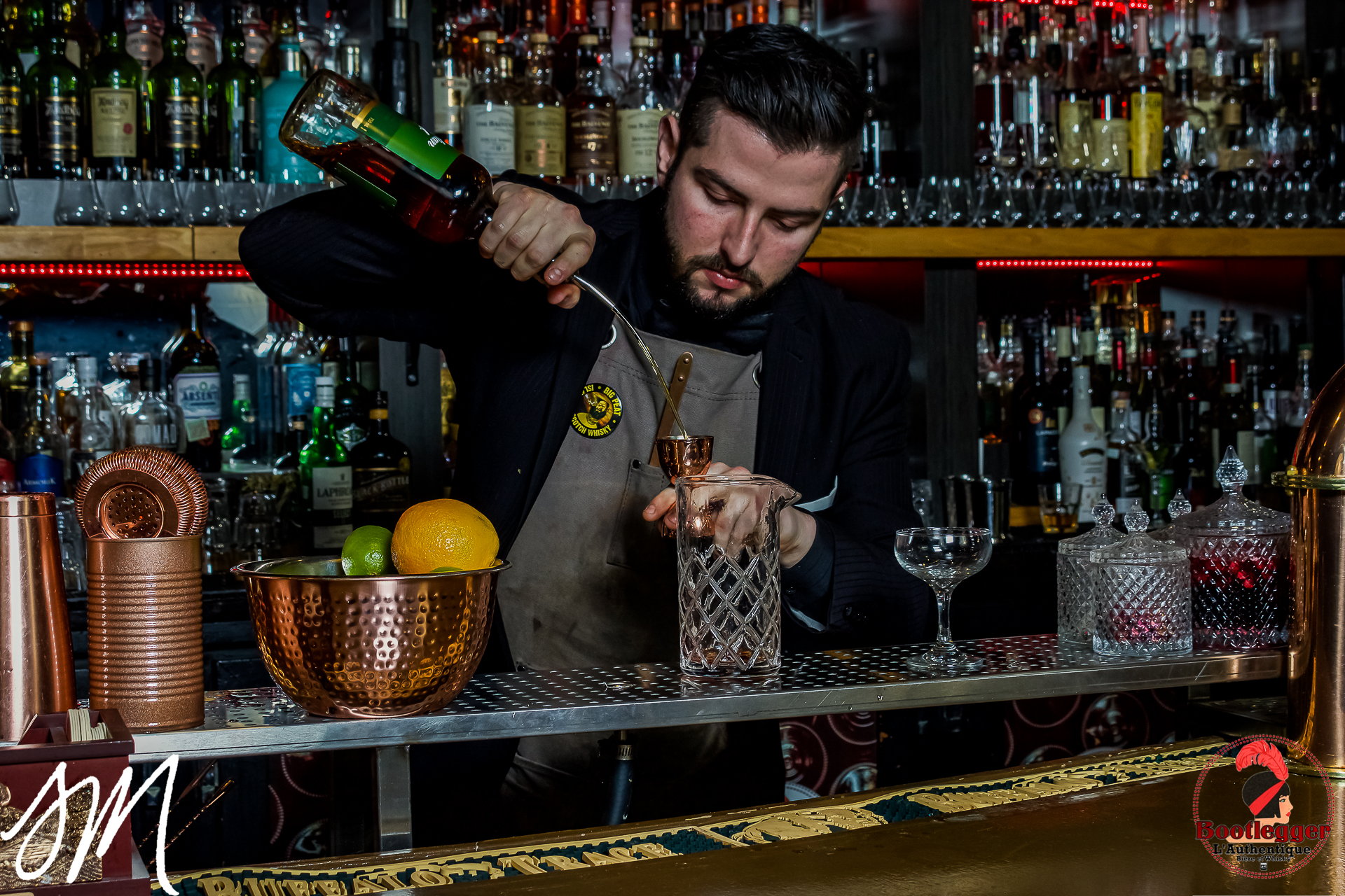 christ desjardins Bartender Bootlegger Montreal cocktail bar