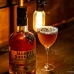 Bar Bootlegger cocktail Montreal - Guest bartender eddy Germain with Scotch whisky monkey shoulder