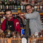 Bar Bootlegger cocktail Montreal - Guest bartender eddy Germain with Scotch whisky monkey shoulder