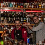Bar Bootlegger cocktail Montreal - Guest bartender eddy Germain with Scotch whisky monkey shoulder