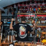 Bar Bootlegger cocktail Montreal - Guest bartender eddy Germain with Scotch whisky monkey shoulder